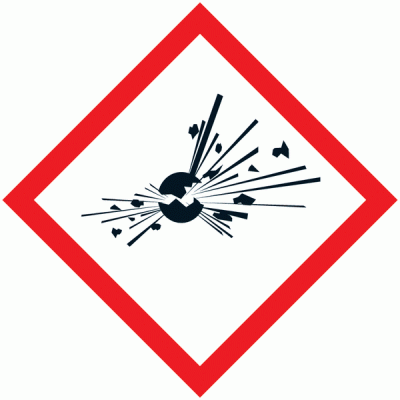 Panneau Pictogramme CLP/SGH - Matires Explosives #1