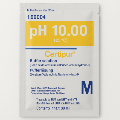 Solution Etalon pH 10  usage unique - sachet de 20ml   