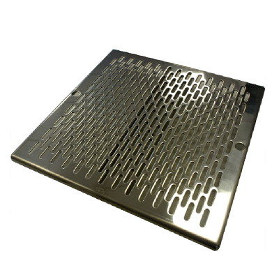 Grille de fond conforme inox renforce ASTRAL (livre nue sans vis de fixation)
